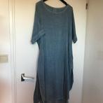 Moment linnen kaftan jurk one size blauw washed look, Verzenden, Zo goed als nieuw, Blauw, Onder de knie