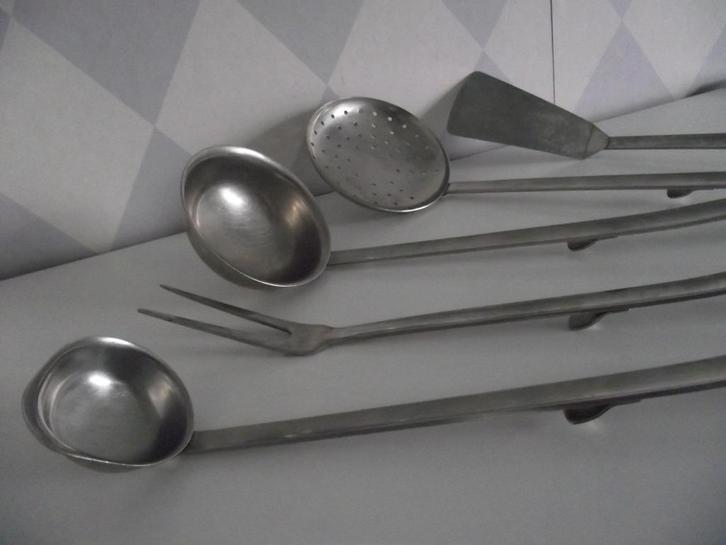 Gero Zilmeta Lepelrek 7441 compleet + 5 st Dick Simonis 1958, Huis en Inrichting, Keuken | Keukenbenodigdheden, Zo goed als nieuw