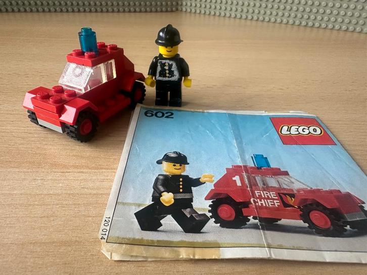 Lego 602 Fire chief’s car, Kinderen en Baby's, Speelgoed | Duplo en Lego, Gebruikt, Lego, Complete set, Ophalen of Verzenden