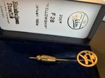 Gouden Fokker F28 revers speld, Ophalen of Verzenden, Zo goed als nieuw, Goud