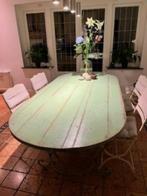 tafel en stoelen, Huis en Inrichting, Tafels | Eettafels, Ophalen, Gebruikt, Overige materialen, Vintage