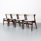 Vintage Deense eetkamerstoelen, set van 4, Ophalen, Hout, Gebruikt, Overige kleuren