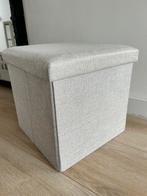 Invouwbare poef met opbergruimte 35x35x35, Ophalen of Verzenden, Zo goed als nieuw, Vierkant