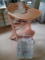 Verstelbare kinderstoel z.g.a.n. met bekleding, Ophalen, Zo goed als nieuw, Meegroeistoel, Gordel(s)