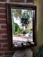 ijzeren Spiegel / Tuinspiegel met Roest Patina - 39x55CM, Ophalen of Verzenden, Zo goed als nieuw