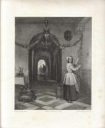 F. H. Weissenbruch litho "Slingers Ophangen" druk P Blommers, Ophalen, Minder dan 50 cm, Gebruikt, Oorspronkelijke maker