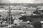 900828	Wijk aan Zee	panorama	1954	Gelopen met postzegel, Ophalen of Verzenden, 1940 tot 1960, Gelopen, Noord-Holland