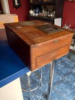 Oude antieke national eiken houten kassa, Antiek en Kunst, Ophalen of Verzenden