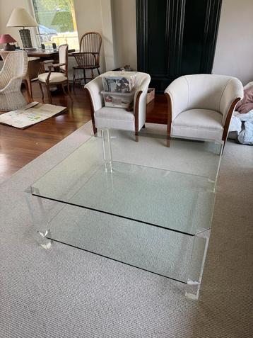 Glazen Salontafel Vierkant - Modern Design beschikbaar voor biedingen