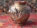 Mooie zware antieke Chinese drakenvaas van brons 13,7 cm., Antiek en Kunst, Antiek | Vazen, Ophalen of Verzenden
