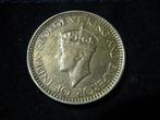 Ceylon 25 cents 1943, koning George VI, WW2 #d97, Oost-Azië, Losse munt, Verzenden