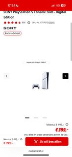 PlayStation 5 slim €450, Spelcomputers en Games, Spelcomputers | Sony PlayStation 5, Ophalen of Verzenden, Zo goed als nieuw, Playstation 5 Digital