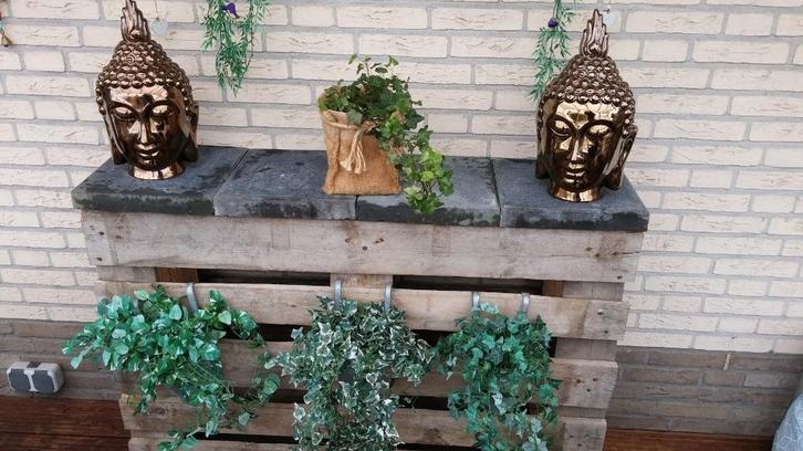 Euro pallets te koop om bed, bank of kast van te maken, Doe-het-zelf en Verbouw, Hout en Planken, Gebruikt, Pallet, Overige houtsoorten