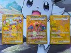Pokémon Kaarten Set - Pikachu & Charizard Gold, Ophalen of Verzenden, Zo goed als nieuw, Meerdere kaarten, Foil