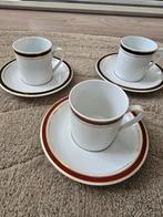 Royal porcelain Kingdom of Thailand 3 kop en schotels, Ophalen of Verzenden, Gebruikt, Kop en/of schotel