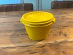 Tupperware zonnedeksel sterdeksel bakjes, Huis en Inrichting, Keuken | Tupperware, Ophalen of Verzenden, Geel, Bak of Kom