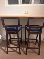 Twee barkrukken - TON, Huis en Inrichting, Barkrukken, Ophalen, Gebruikt, Met voetsteun, 90 cm of meer