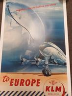 3 Vintage KLM Posters - Collectibles, Verzamelen, Ophalen of Verzenden, Deurposter of groter, Rechthoekig Staand