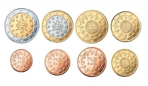 Portgal losse munten(1cent t/m 2euro)(2002 t/m 2018)UNC, Postzegels en Munten, Munten | Europa | Euromunten, Losse munt, Portugal