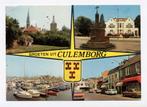 Groeten uit Culemborg - 1970 straatbeeld kerk jachthaven, Ophalen of Verzenden, 1960 tot 1980, Gelopen, Gelderland
