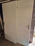 2x opdekdeur 201cm hoog bij 83,5cm breed, Doe-het-zelf en Verbouw, Ophalen, 80 tot 100 cm, Binnendeur, Zo goed als nieuw