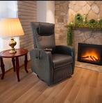 Easysit leren sta op stoel relax fauteuil op draaiplateau, Ophalen of Verzenden, Zo goed als nieuw, Metaal, Nvt