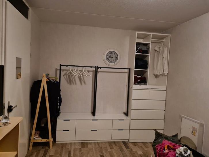 Nordli Kast met Aanbouwroede - Kledingkast, Huis en Inrichting, Kasten | Kledingkasten, Zo goed als nieuw, 200 cm of meer, 150 tot 200 cm
