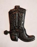 Leuke vintage broche Western-, Cowboylaars, Ophalen, Gebruikt, Overige materialen