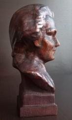 Antieke houten buste van Wolfgang Amadeus Mozart, Ophalen of Verzenden