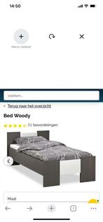 1 persoons bed incl lattenbodem, Huis en Inrichting, Slaapkamer | Bedden, Ophalen, 90 cm, Eenpersoons, Zo goed als nieuw
