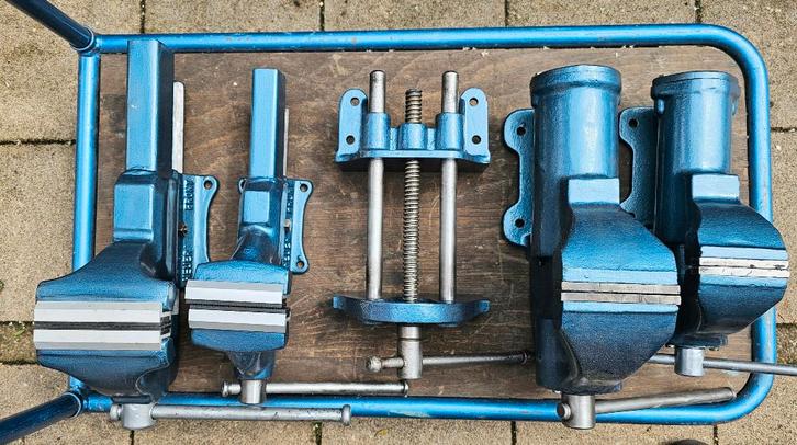 SZ Spantechniek Zeulenroda Professionele Vintage Bankschroef, Antiek en Kunst, Antiek | Gereedschap en Instrumenten, Ophalen of Verzenden