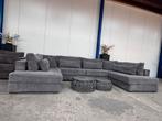 ZGAN XXL Ribstof Hoekbank / U-Bank - Grijs - 420cm /NU €1500, Huis en Inrichting, Banken | Bankstellen, Ophalen, Hoekbank, 300 cm of meer