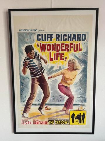 Cliff Richard - Wonderful Life Filmposter Ingelijst beschikbaar voor biedingen