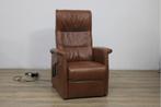 Elektrisch Verstelbare Fauteuil van Bruin Leer, Ophalen of Verzenden, Niet ingevuld, Niet ingevuld, Niet ingevuld