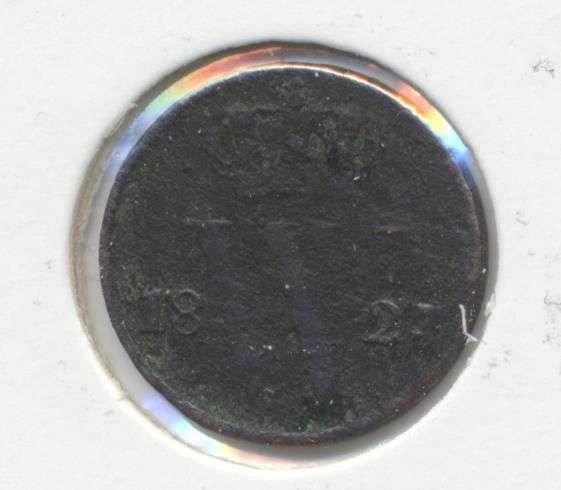 Nederland Halve cent 1823B Willem 1, Postzegels en Munten, Munten | Nederland, Ophalen of Verzenden, Koning Willem I, Overige waardes