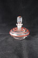 Antiek Art Deco Boheems glas parfumflesje 1930-1940, Ophalen of Verzenden