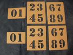 1844A-15- DUBBELE SET Teken Sjablonen CIJFERS 4 cm, Ophalen of Verzenden, Nieuw, Materiaal