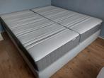 Boxspring en 2 matrassen + topper, mag los of samen mee., Ophalen, Tweepersoons, Zo goed als nieuw, 180 cm