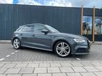 Audi A3 1.5 Tfsi 150pk S Tronic 2017 Grijs 3x S-line | Pano, Auto's, Audi, USB, 1498 cc, Zwart, 4 cilinders