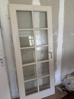 Glazen opdekdeur 85x201,5, Doe-het-zelf en Verbouw, Deuren en Horren, Ophalen, Gebruikt, 80 tot 100 cm, Binnendeur