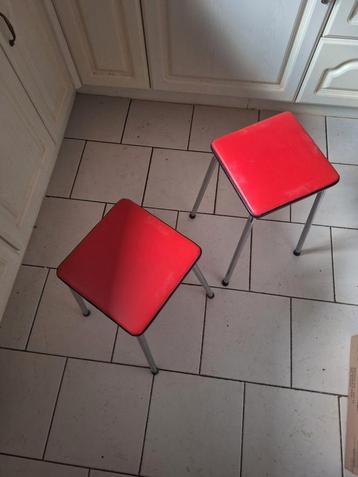 Vintage  retro krukjes  chroom  onderstel  beschikbaar voor biedingen
