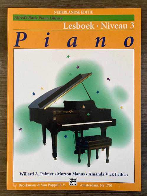 Alfred's Basic Piano Library, Lesboek Niveau 3, Muziek en Instrumenten, Bladmuziek, Zo goed als nieuw, Ophalen of Verzenden