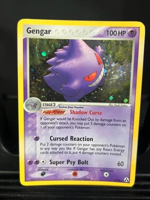 Gengar EX Legend Maker Holo Rare 5/92, Hobby en Vrije tijd, Verzamelkaartspellen | Pokémon, Zo goed als nieuw, Losse kaart, Foil