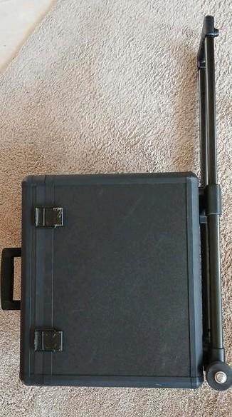 Hulshof business hard case kantoor rolkoffer, Sieraden, Tassen en Uiterlijk, Koffers, Zo goed als nieuw, Hard kunststof, Minder dan 50 cm