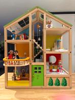 Poppenhuis Hape met meubels en moderne poppetjes, Kinderen en Baby's, Speelgoed | Poppenhuizen, Ophalen of Verzenden, Gebruikt