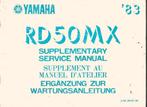 Yamaha RD50 MX supplement service manual 1983 (7756z), Verzenden, Zo goed als nieuw
