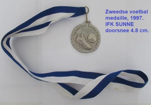 grote VOETBAL medaille, toernooi Sunne Zweden 1997, Postzegels en Munten, Penningen en Medailles, Overige materialen, Ophalen of Verzenden