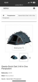 Qeedo-Quick Oak 3 All in One Paraplutent, Caravans en Kamperen, Tenten, Ophalen of Verzenden, Zo goed als nieuw