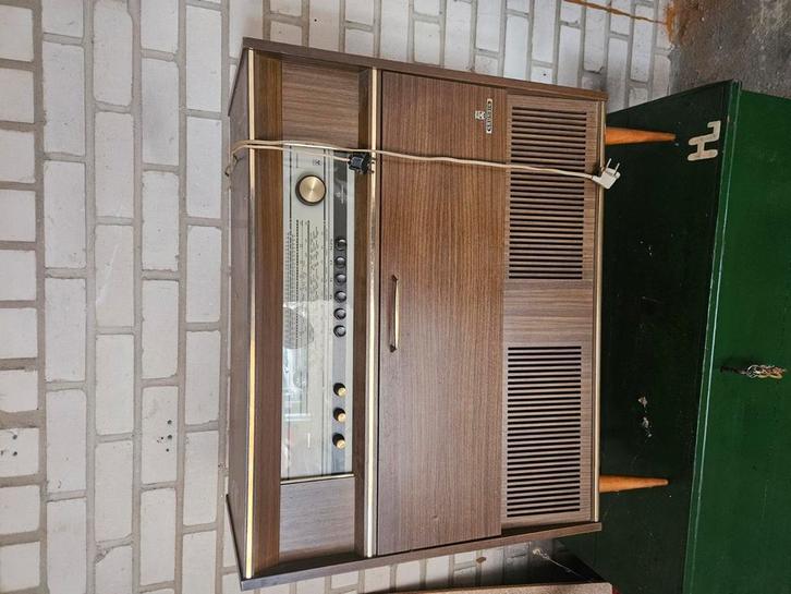 Vintage Grundig Muziekkast / Radio Meubel (jaren ‘60), Audio, Tv en Foto, Radio's, Gebruikt, Ophalen