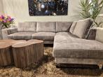 Hoekbank Brandon |  taupe/wit lichtgrijs / Bruin ACTIE!, 250 tot 300 cm, Hoekbank, Nieuw, Metaal